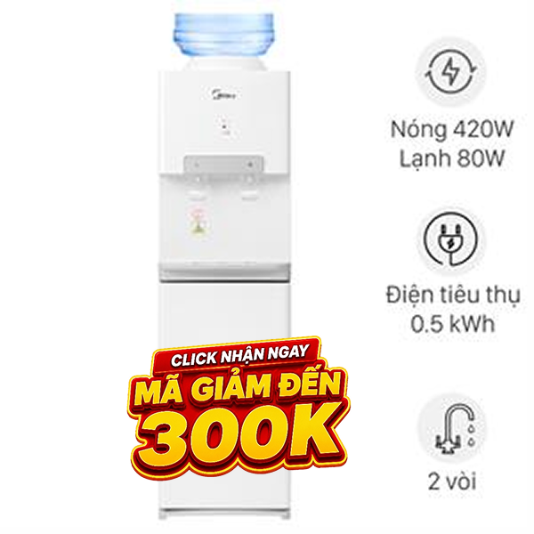 Cây nước nóng lạnh Midea YD1732S-W 500W