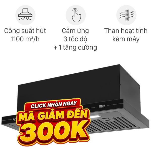 Máy hút mùi âm tủ Sunhouse SHB72095-MD