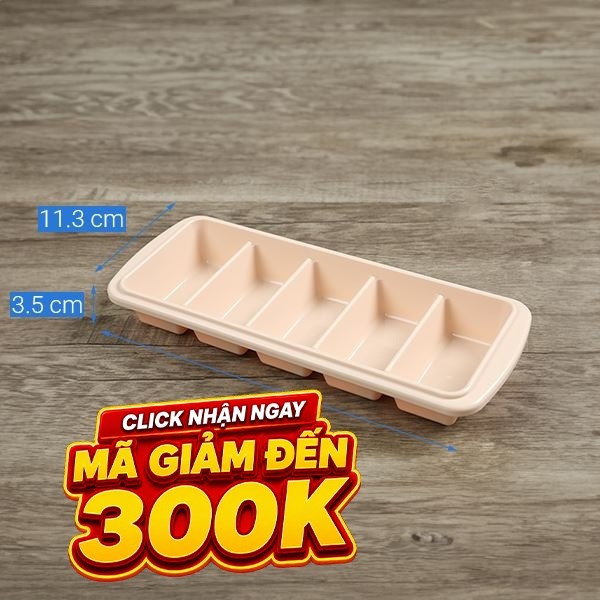 Khay đá nhựa 5 viên Inochi Kari