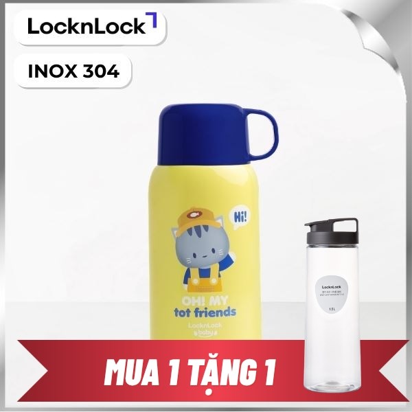 Bình giữ nhiệt Inox 550 ml Lock&Lock LHC1475LYEL
