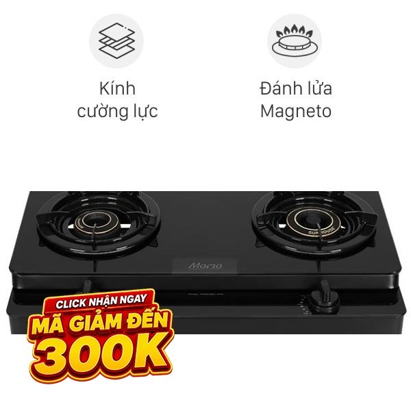 Bếp ga đôi Sunhouse Mama MMB33082-VMD