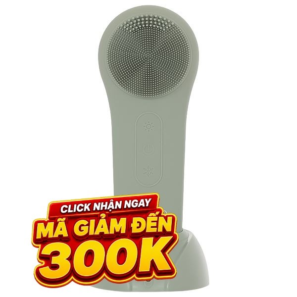 Máy rửa mặt và massage Halio 5 in 1 Sage Green