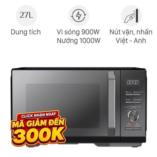 Lò vi sóng có nướng Toshiba MW3-AC27PE(BM)VN