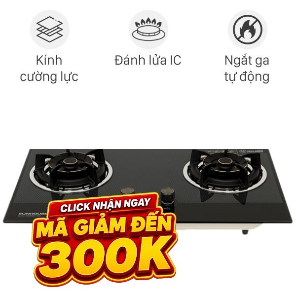 Bếp ga âm Sunhouse SHB63020-MD
