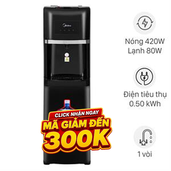 Cây nước nóng lạnh Midea YD1135AS-B 500W