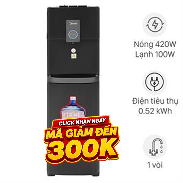 Cây nước nóng lạnh Midea YL2036S-B 520W