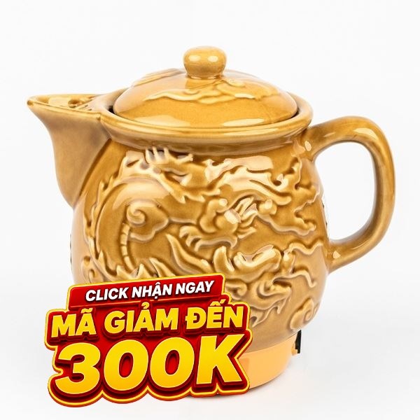Siêu sắc thuốc điện Seika 3.2 lít SKS 368 Vàng