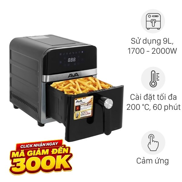 Nồi chiên không dầu AVA 9 lít ZG94WG