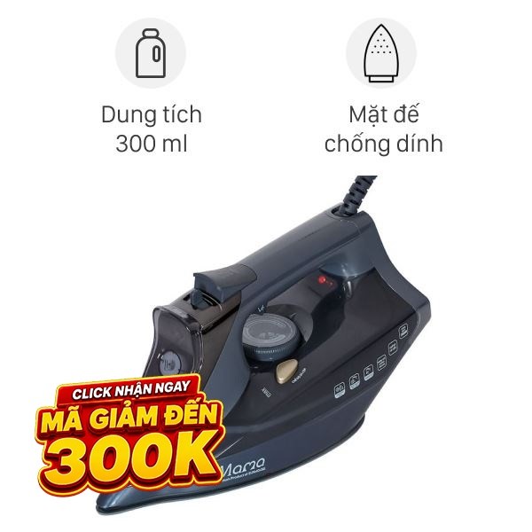 Bàn ủi hơi nước Sunhouse  2800W