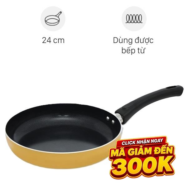 Chảo nhôm chống dính đáy từ Elmich Smartcook SM5962LY24