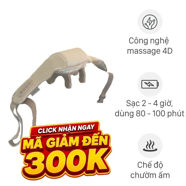 Máy massage cổ vai gáy Poongsan N18-BR