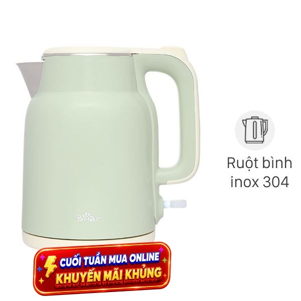Bình đun siêu tốc Bear 1.5 lít KE-5H15V35
