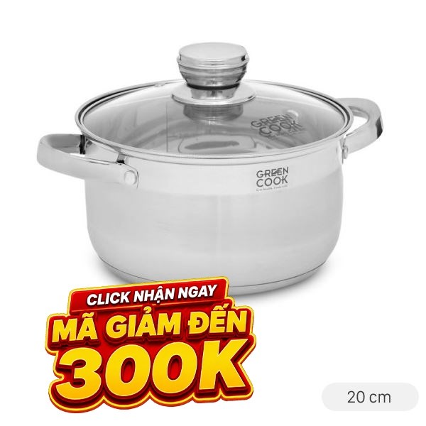 Nồi inox 3 đáy Green Cook GCS2515-20IH