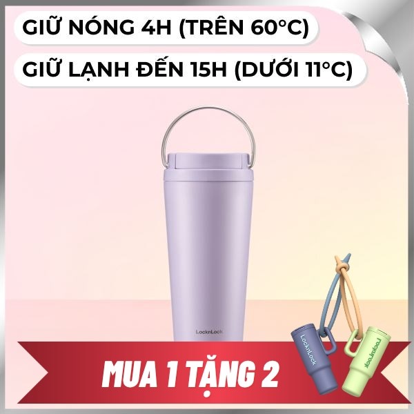 Bình giữ nhiệt nóng lạnh Inox 550 ml Lock&Lock LHC3345VOL