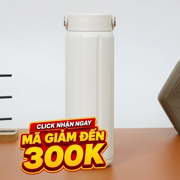 Bình giữ nhiệt Inox 630 ml Lock&Lock LHC4427WHT