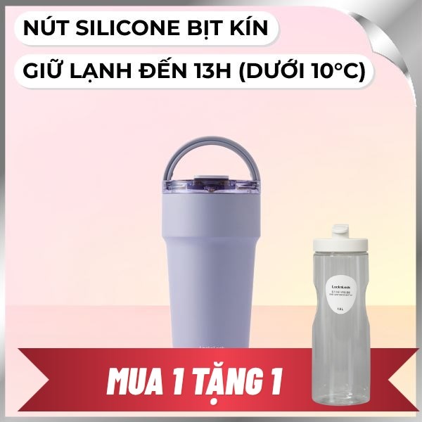 Bình giữ nhiệt nóng lạnh Inox 710 ml Lock&Lock LHC4416GRP