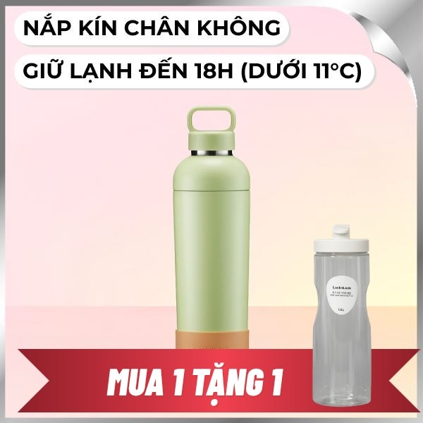 Bình giữ nhiệt nóng lạnh Inox 700 ml Lock&Lock LHC4400LGRN
