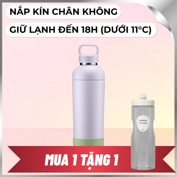 Bình giữ nhiệt nóng lạnh Inox 700 ml Lock&Lock LHC4400LVOL