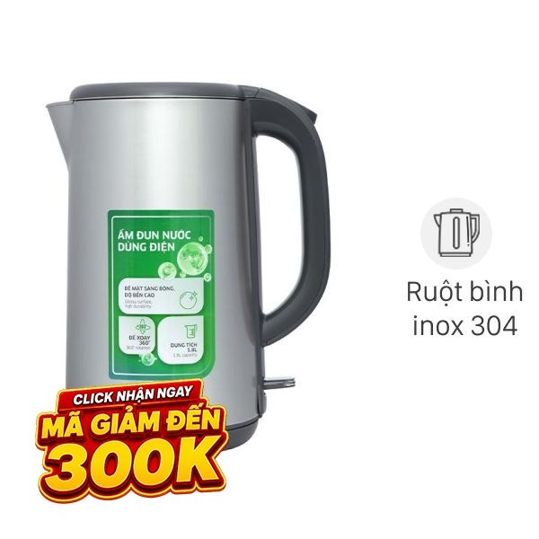 Bình đun siêu tốc Kangaroo 1.8 lít KGWK18S1G