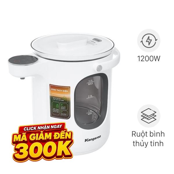 Bình thuỷ điện Kangaroo KGT3G 3 lít