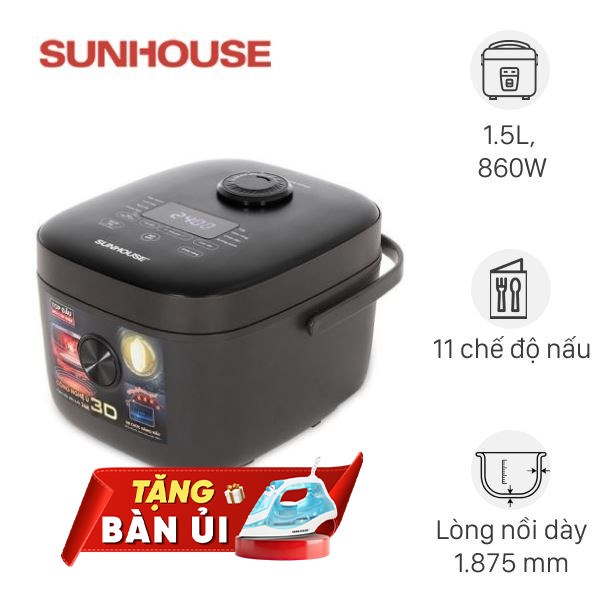 Nồi cơm điện tử Sunhouse 1.5 lít SHD8823