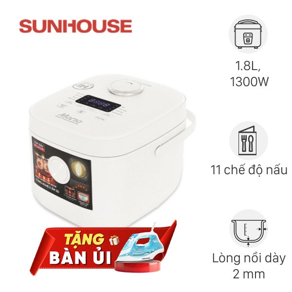 Nồi cơm điện cao tần Sunhouse 1.8 lít SHD8957