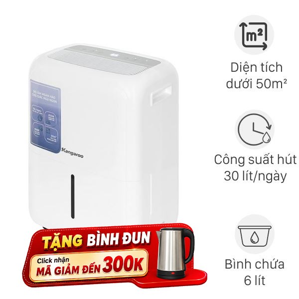 Máy hút ẩm Kangaroo KGDH30G 450W