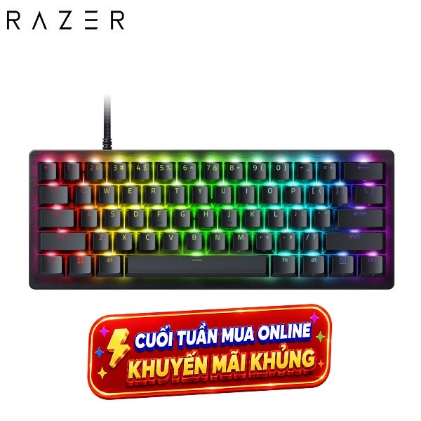 Bàn Phím Cơ Có Dây Gaming Razer Huntsman V3 Pro Mini 60% Analog Optical