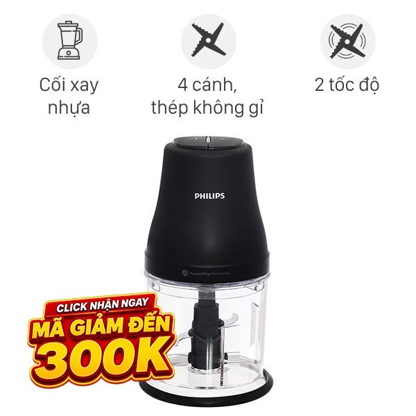 Máy xay thịt đa năng Philips HR1501/00 450W 1 lít