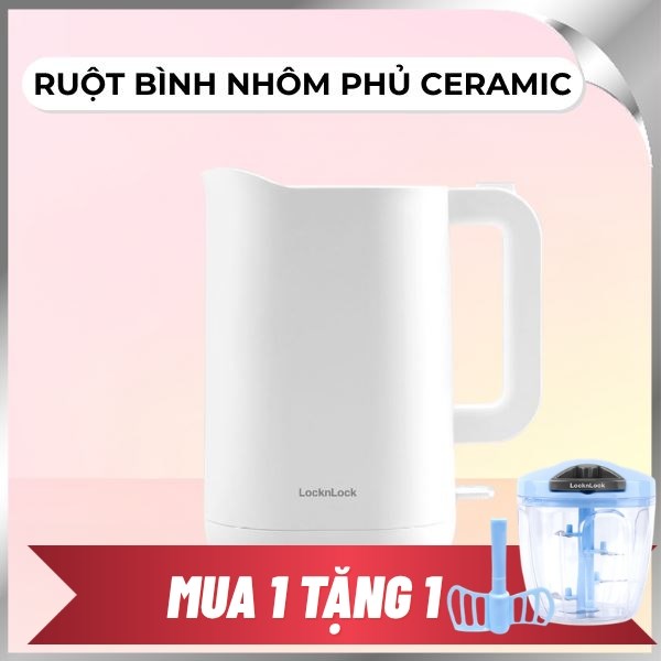 Bình đun siêu tốc Lock&Lock 1.2 lít EJK216WHT