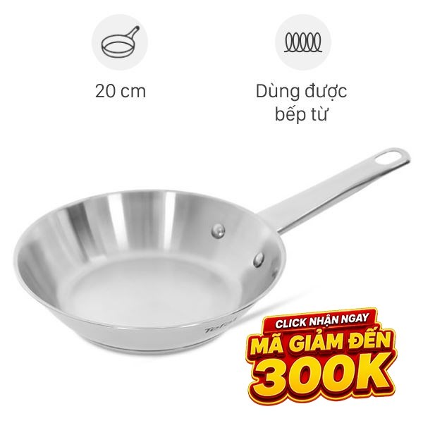 Chảo inox đáy từ 20 cm Tefal B9210295