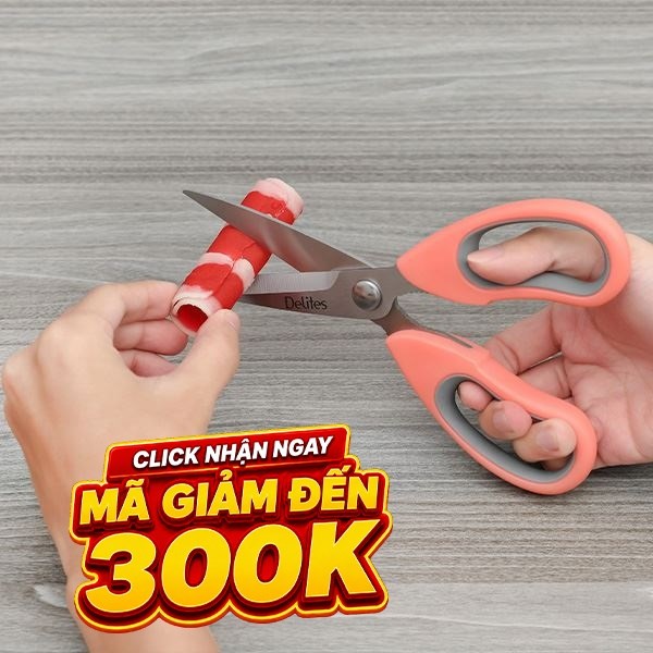 Kéo nhà bếp thép không gỉ 2Cr13 Delites SKI156