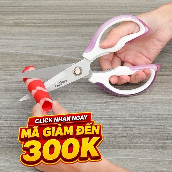Kéo nhà bếp thép không gỉ 2Cr13 Delites SKI153