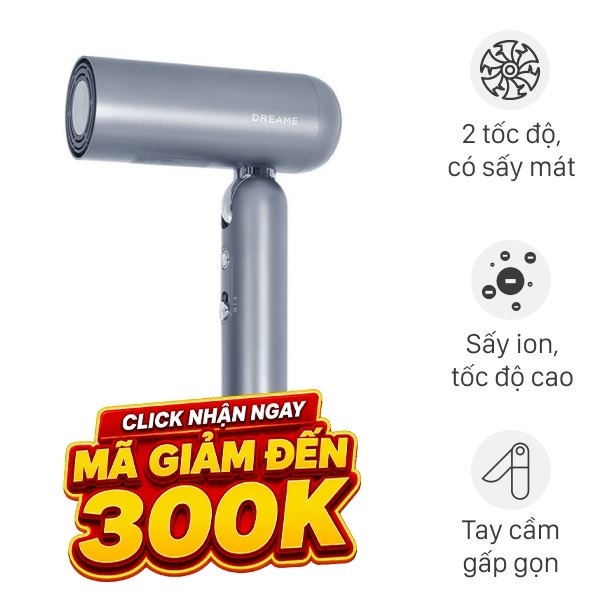 Máy sấy tóc và tạo kiểu đa năng Dreame Pocket Uni AHD54 Space Gray
