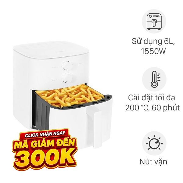 Nồi chiên không dầu Xiaomi Air Fryer Essential 6 lít BHR8588EU