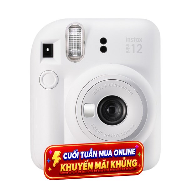 Máy chụp ảnh lấy liền Fujifilm Instax Mini 12 Trắng