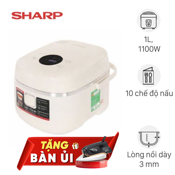 Nồi cơm điện cao tần Sharp 1 lít KS-IH10IX-WH