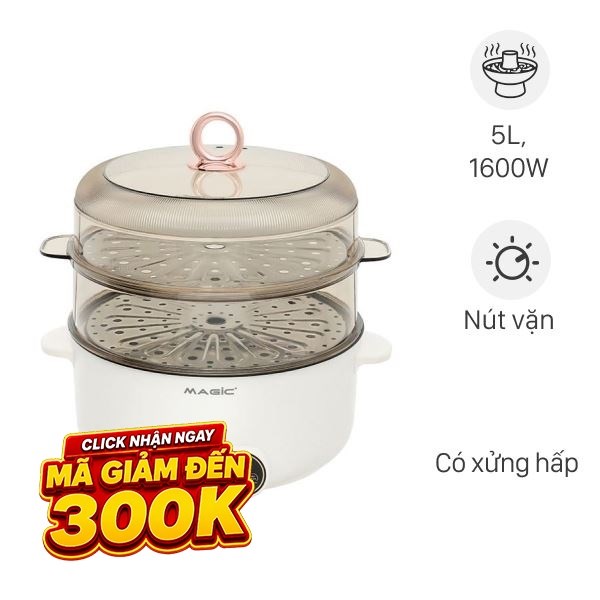 Nồi lẩu hấp đa năng Magic A-092 5 lít