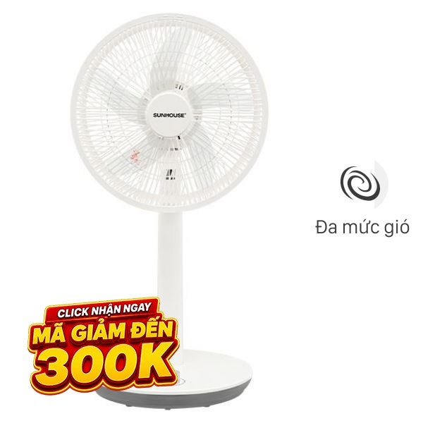 Quạt sạc điện Sunhouse  5 cánh SHD7221 15W