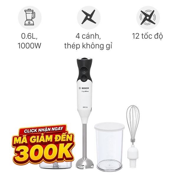 Máy xay cầm tay Bosch MS6CA4150G