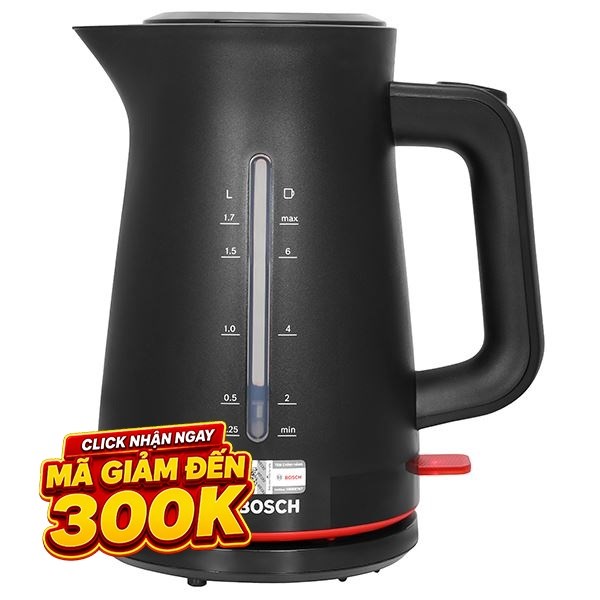 Bình đun siêu tốc Bosch 1.7 lít TWK3M123