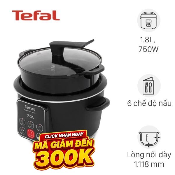 Nồi cơm điện tử Tefal 1.8 lít RK1088Y0
