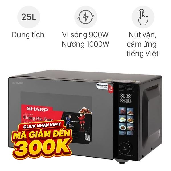 Lò vi sóng có nướng Sharp R-G2545FBC-BK
