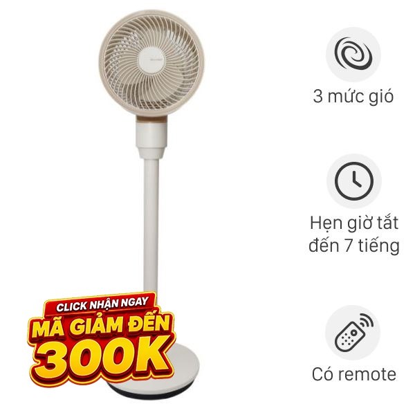 Quạt tuần hoàn Sharp  3 cánh PJ-CD603V-C 24W