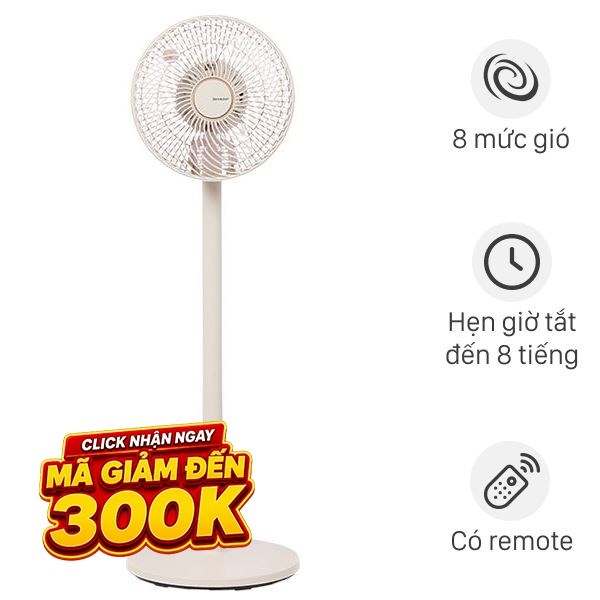 Quạt tuần hoàn Sharp  3 cánh PJ-CD114V-C 36W