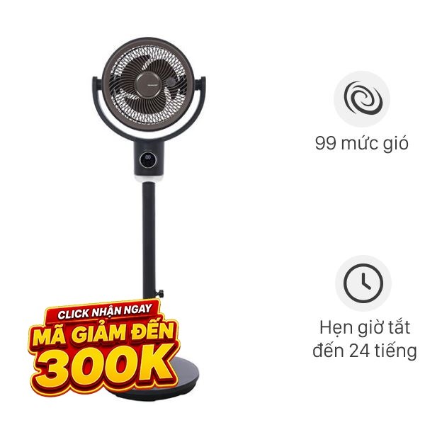 Quạt tuần hoàn Sharp  3 cánh PJ-CD433V-H 20W