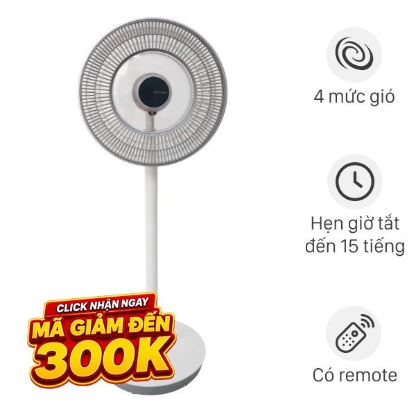Quạt tuần hoàn Sharp  9 cánh PJ-CD404V-W 24W
