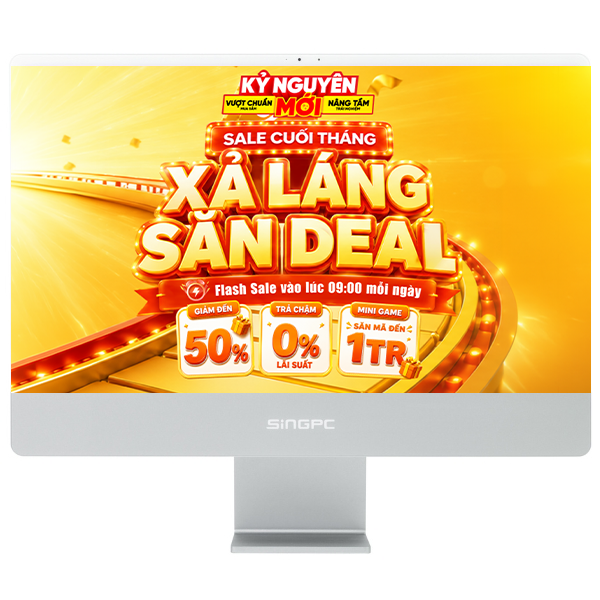 SingPC AIO M24Ai512H9M5-W i5 12450H 23.8 inch