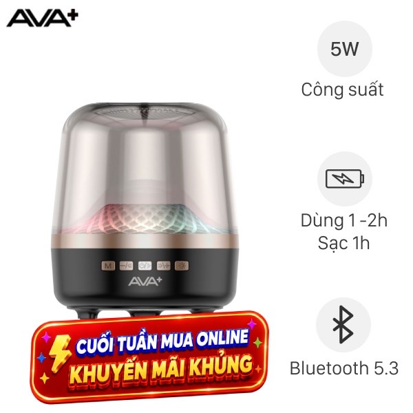 Loa Bluetooth AVA+ LedBum