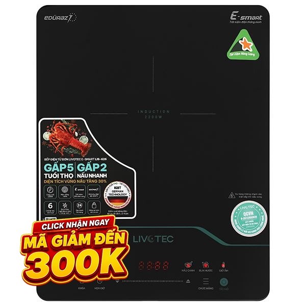 Bếp từ đơn Livotec LIS-626 2200W
